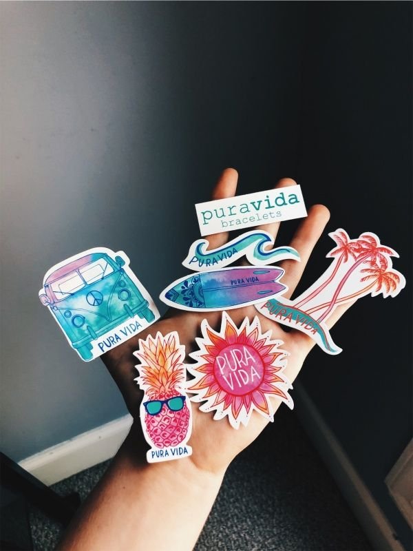 Durable Custom UV Coating Self Adhesive Circle Cut Decals Vinyl Adhesive Sticker for You to Make Your Own Logo