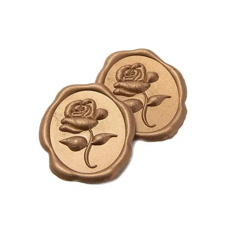 custom wax seal embossed label stickers sealing wax stamps seal stickers Embossed Sticker