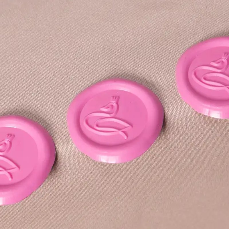 custom wax seal embossed label stickers sealing wax stamps seal stickers Embossed Sticker
