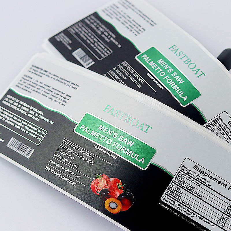 Sticker Factory printing comes with dietary supplement packaging label printing packaging sticker