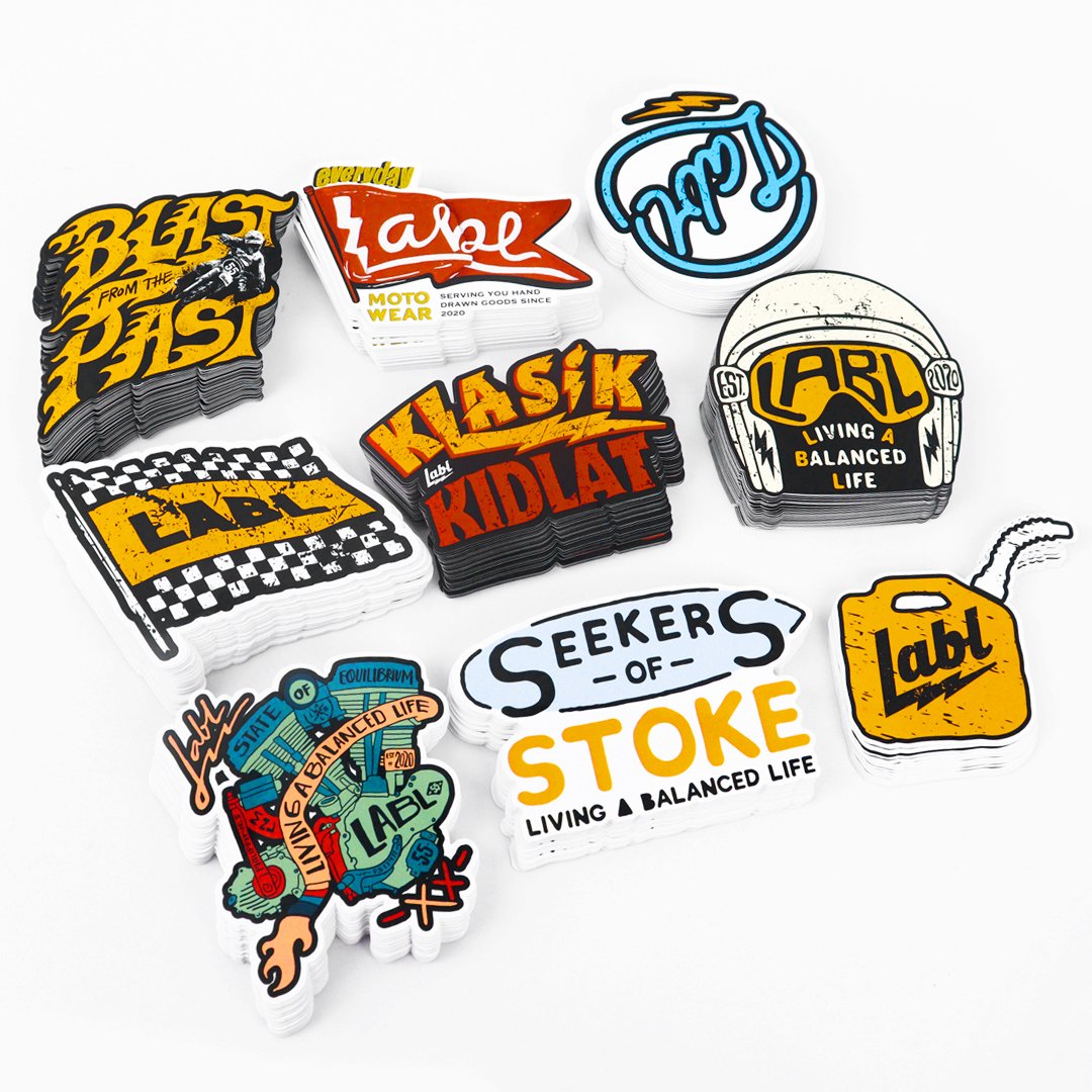 Custom logo design brand hologram die cut sticker waterproof cartoon die cut logo label stickers