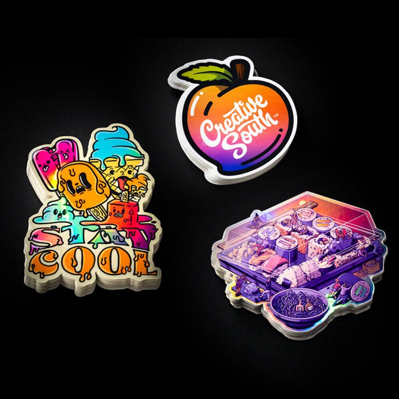 Fancy Popular Customized PVC Vinyl Sticker Sheet Label Die Cut Logo Kawaii Anime PVC Label Hologram Cartoon Stickers