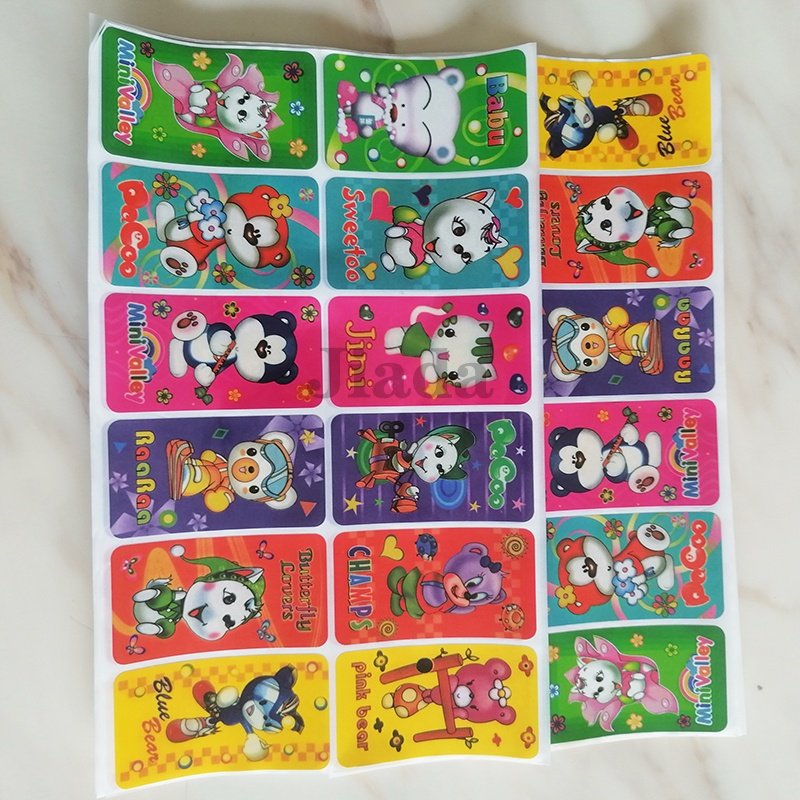Factory price self-adhesive sticker cartoon sticker label