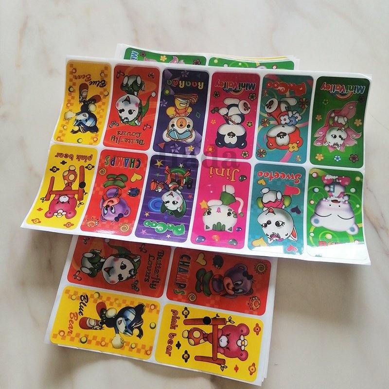 Factory price self-adhesive sticker cartoon sticker label