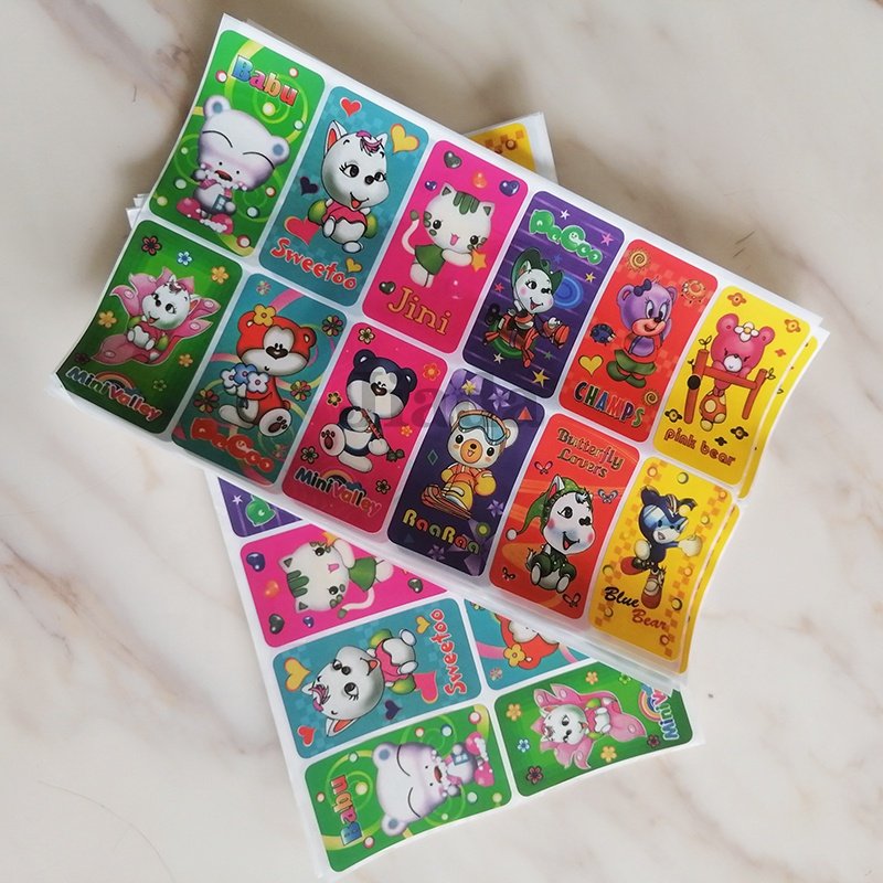 Factory price self-adhesive sticker cartoon sticker label