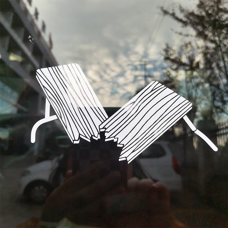 Weatherproof UV Resist Die Cut Window Letter Labels Outdoor White Vinyl Transfer Car Decals 3D PVC Anime Cartoon Sticker Decals