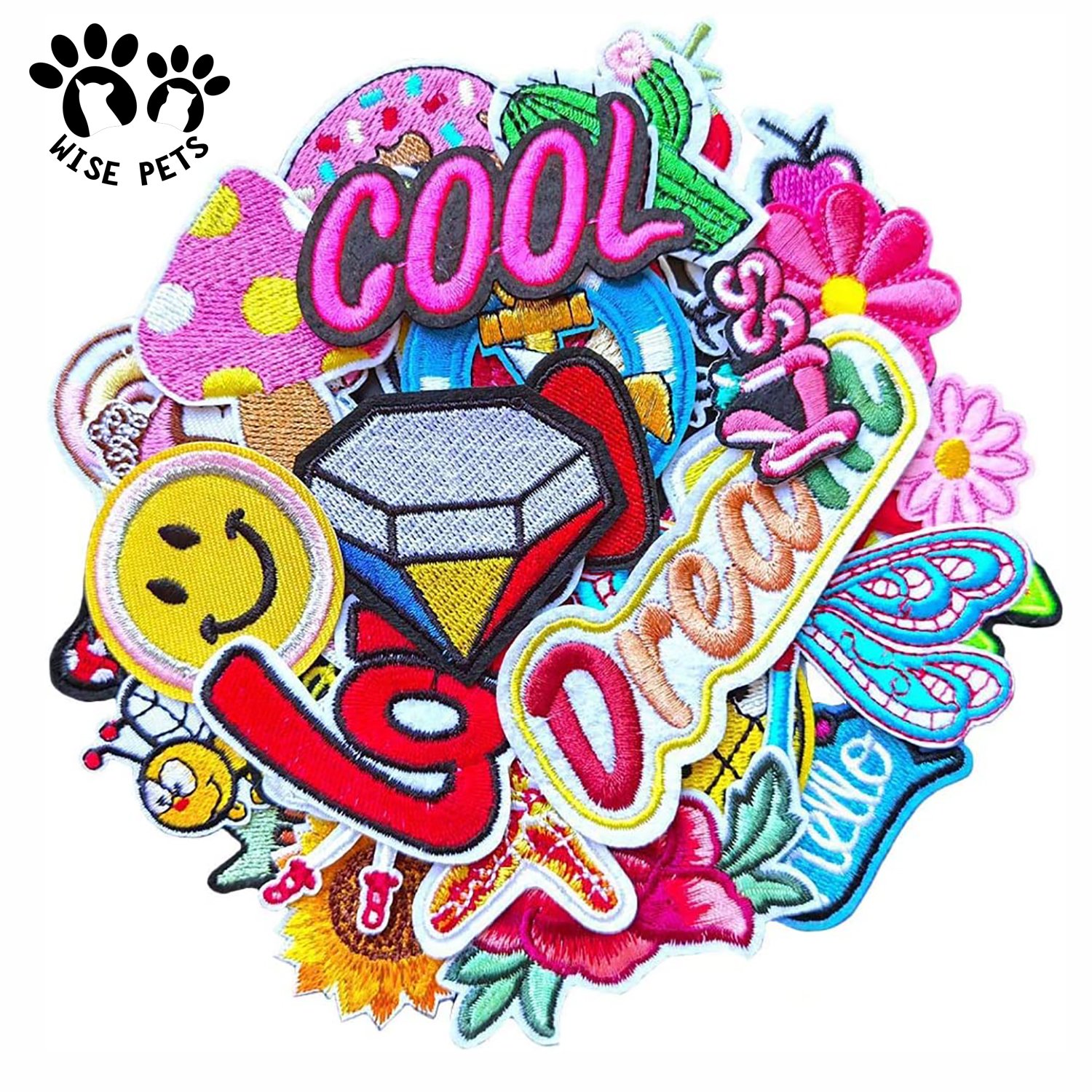 Custom Embroidered Label Woven Halloween Amine Cartoon Sticker Sew on Embroidery Patch Iron On Clothing Designer Patches