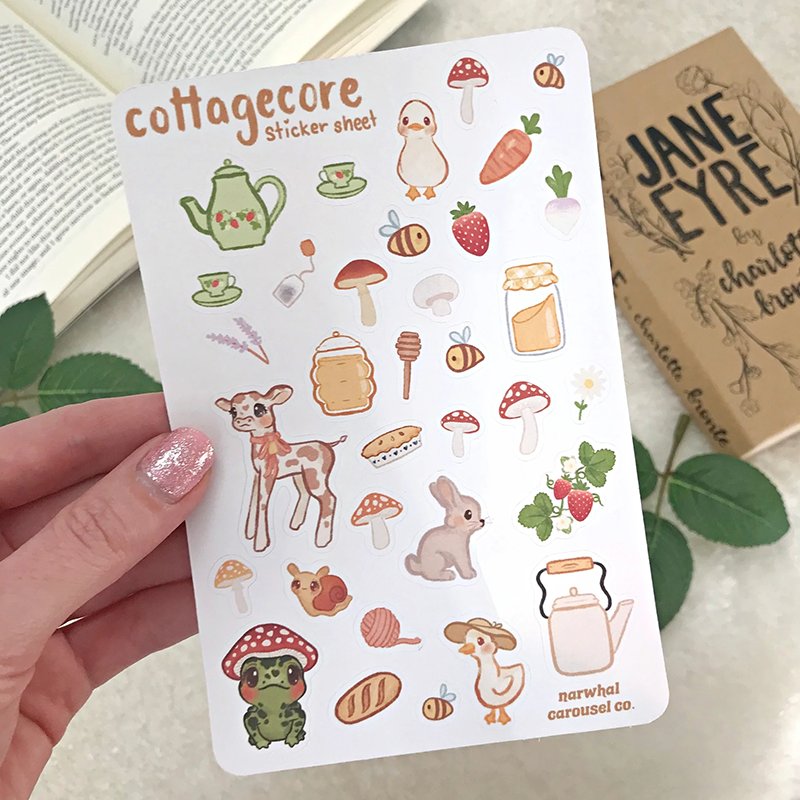 Wholesale funny all color Decorative Adhesive Sticker Vinyl kiss cut Cute Kawaii Cartoon Sticker Sheet