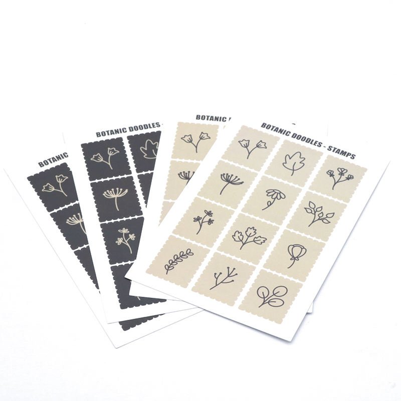 Wholesale funny all color Decorative Adhesive Sticker Vinyl kiss cut Cute Kawaii Cartoon Sticker Sheet