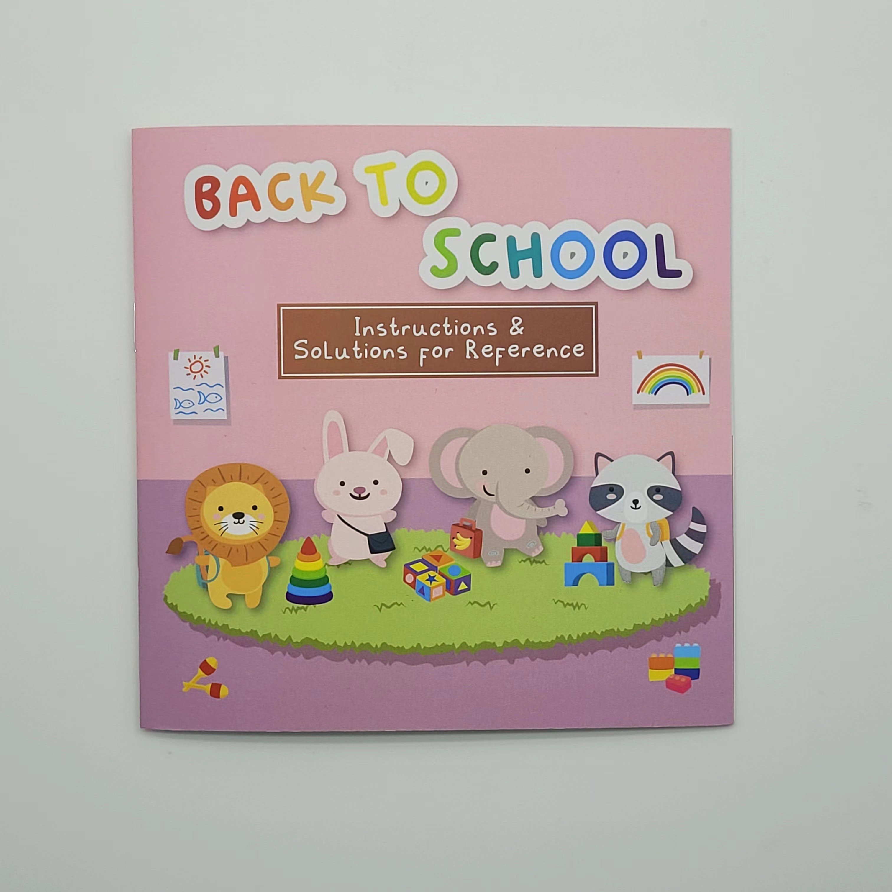 Back to school board game primary level TPE reusable TPR sticker washable custom OEM design waterproof vinyl sticker