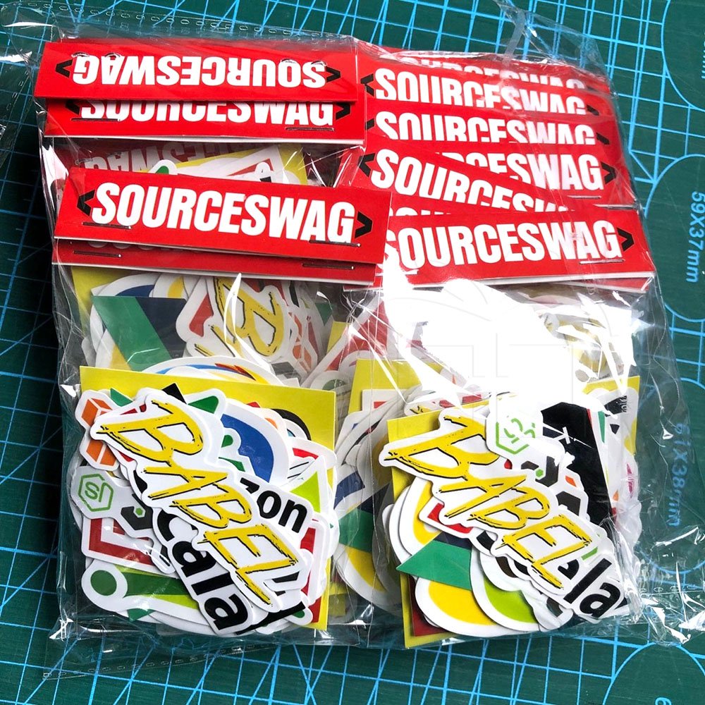 Promotional Company Brand Name Waterproof Custom Logo Die Cut Sticker Cartoon PVC Vinyl Sticker Pack with Header Card
