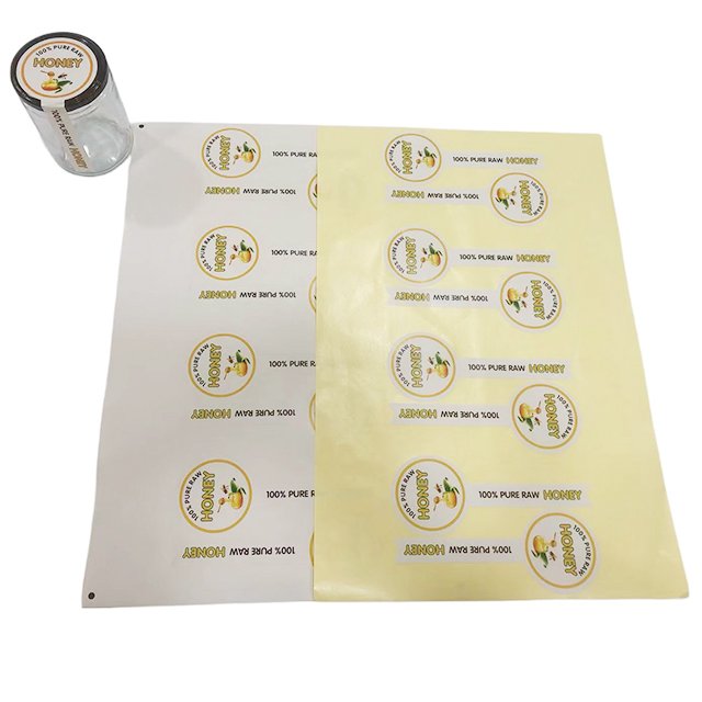 Strong adhesive waterproof bottle printed label stickers custom logo pvc self-adhesive label packaging bottle seal stickers