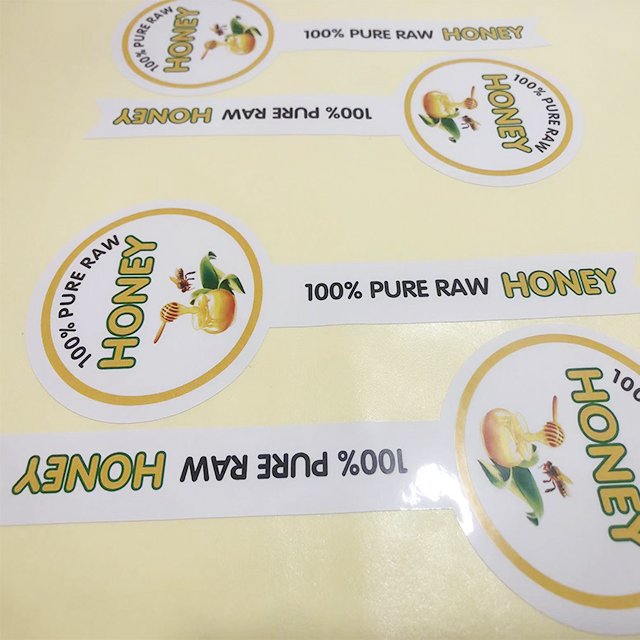 Strong adhesive waterproof bottle printed label stickers custom logo pvc self-adhesive label packaging bottle seal stickers