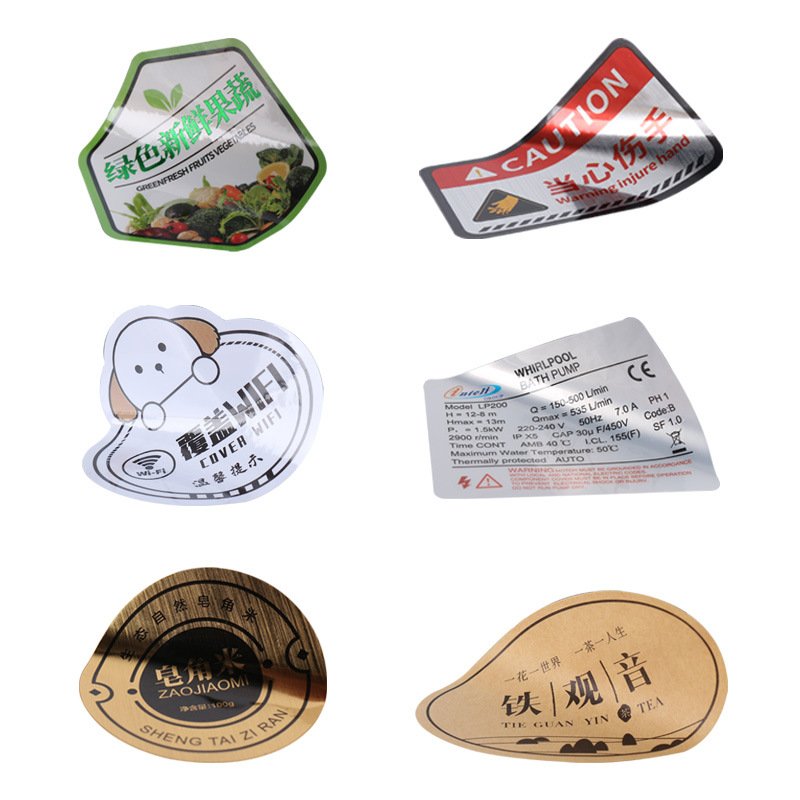 Wholesale Custom Cute Logo Printing Stickers PVC Vinyl Die Cutting Waterproof Sticker
