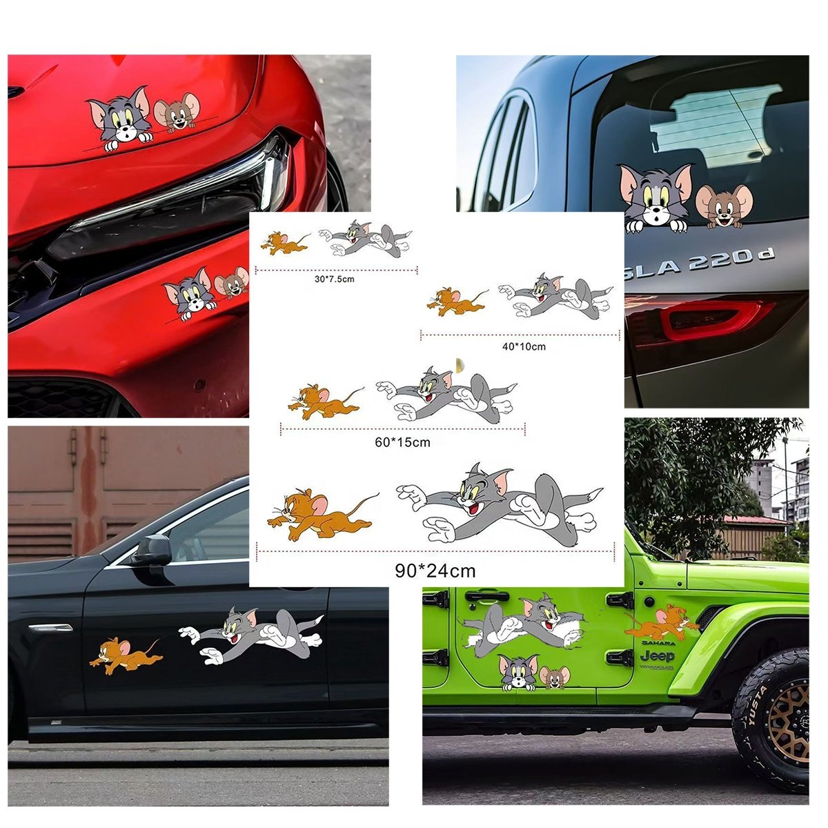 Custom Vinyl cartoon Car Sticker Weatherproof Die Cut Logo Window Sticker New style Lettering Decals Transfer car sticker