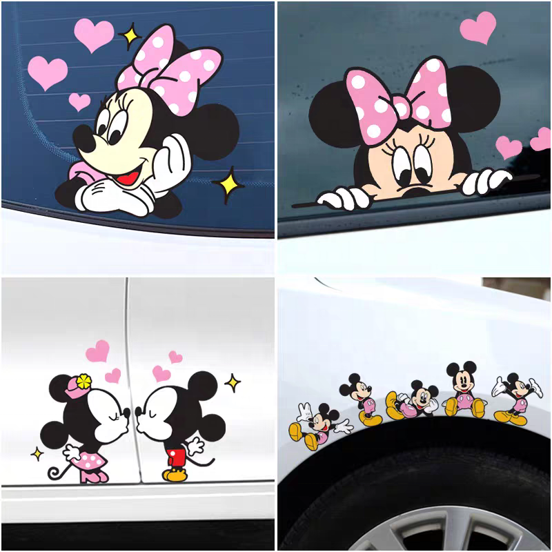 Custom Vinyl cartoon Car Sticker Weatherproof Die Cut Logo Window Sticker New style Lettering Decals Transfer car sticker