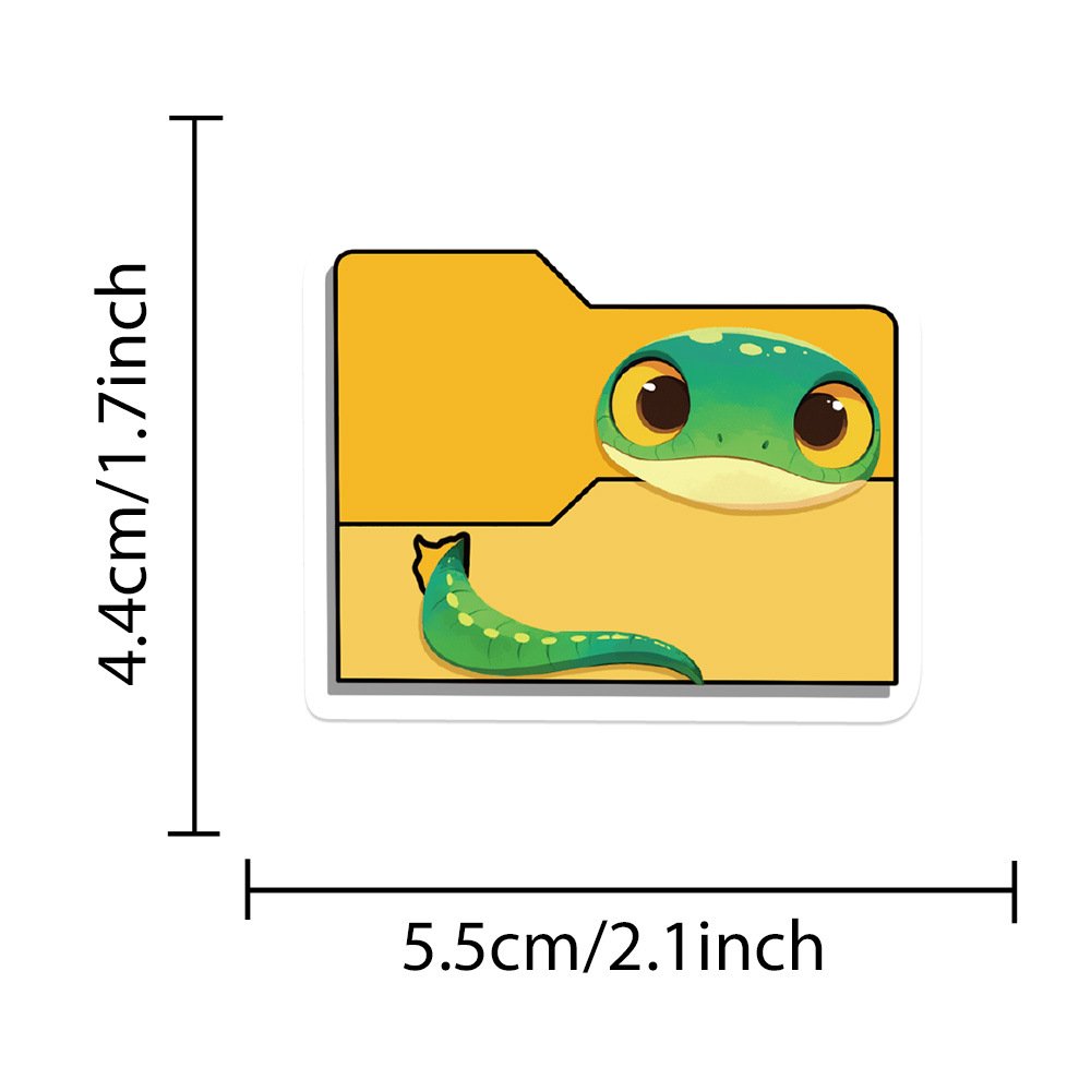 50Pcs Cartoon Animals Folder Funny Graffiti Stickers For Book Pencil Box Decor Children Gift Sticker