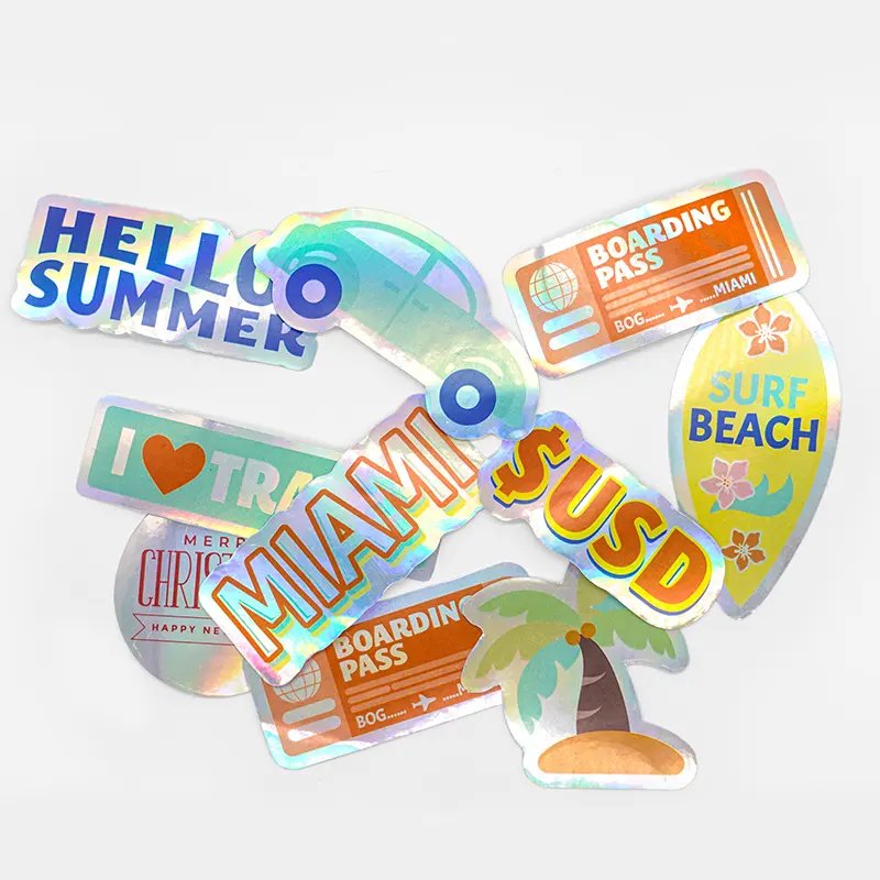 Custom Die Cut Vinyl Stickers Printing Adhesive Waterproof Pvc Label Company Logo Design Cartoon Stickers