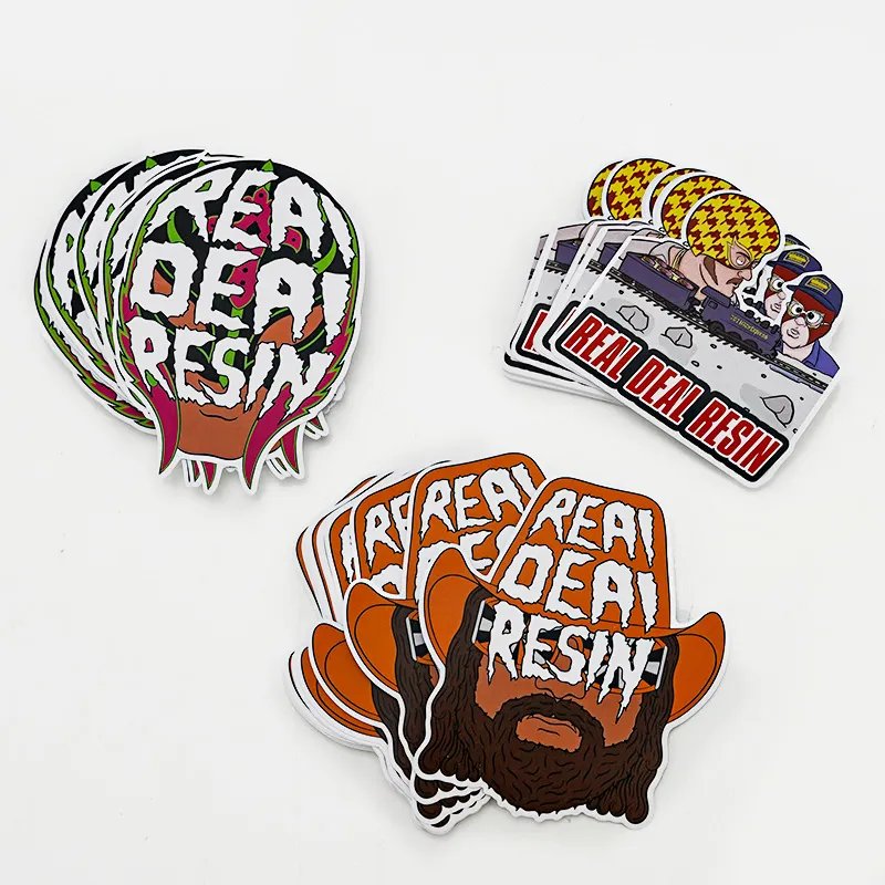 Custom Die Cut Vinyl Stickers Printing Adhesive Waterproof Pvc Label Company Logo Design Cartoon Stickers