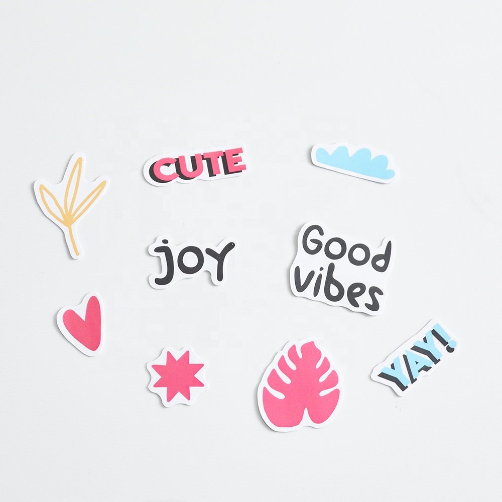 Custom Waterproof Logo Cute Printing Vinyl Pet Sticker Sheet PVC Stickers Print Die Cut Waterproof Cartoon Sticker