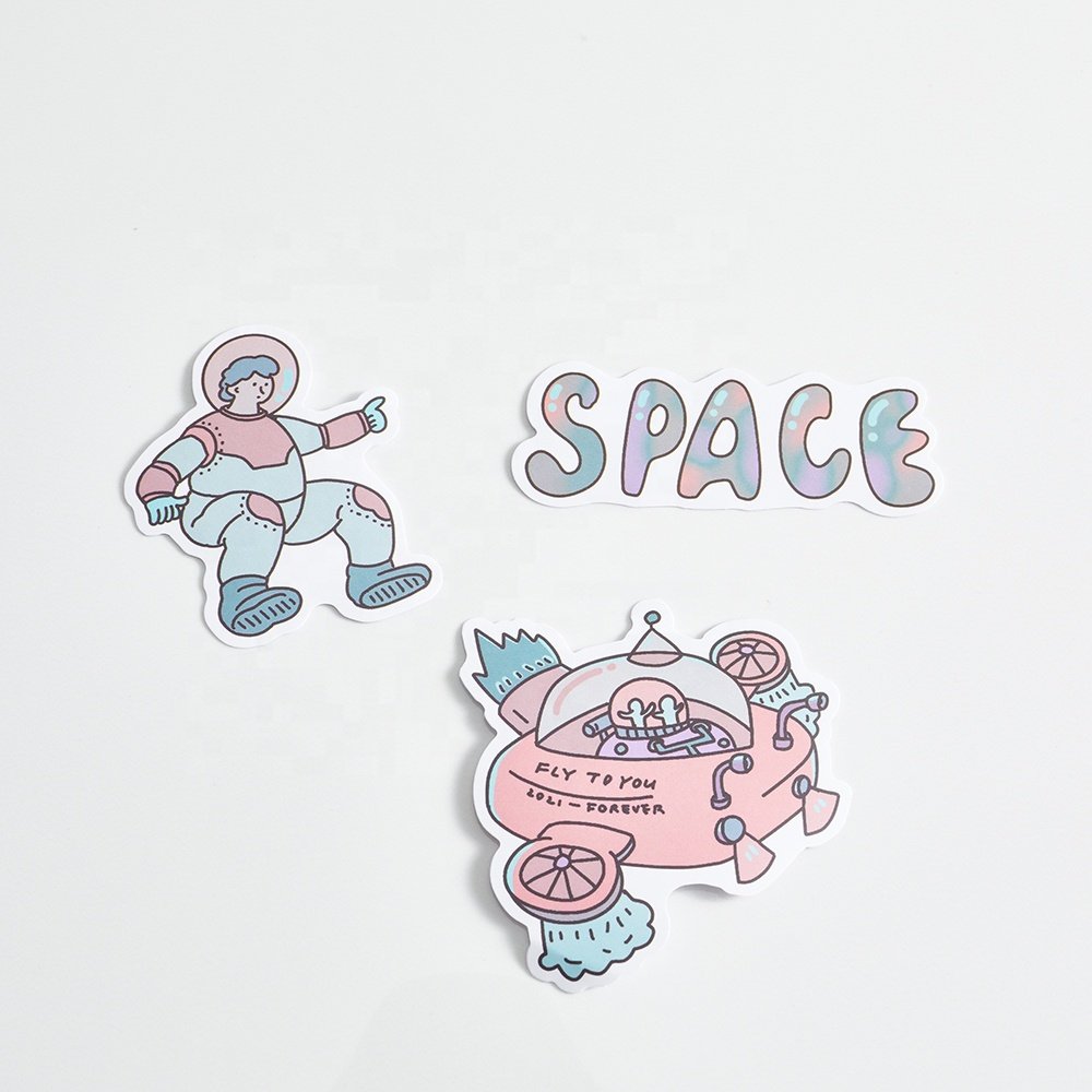 Custom Waterproof Logo Cute Printing Vinyl Pet Sticker Sheet PVC Stickers Print Die Cut Waterproof Cartoon Sticker