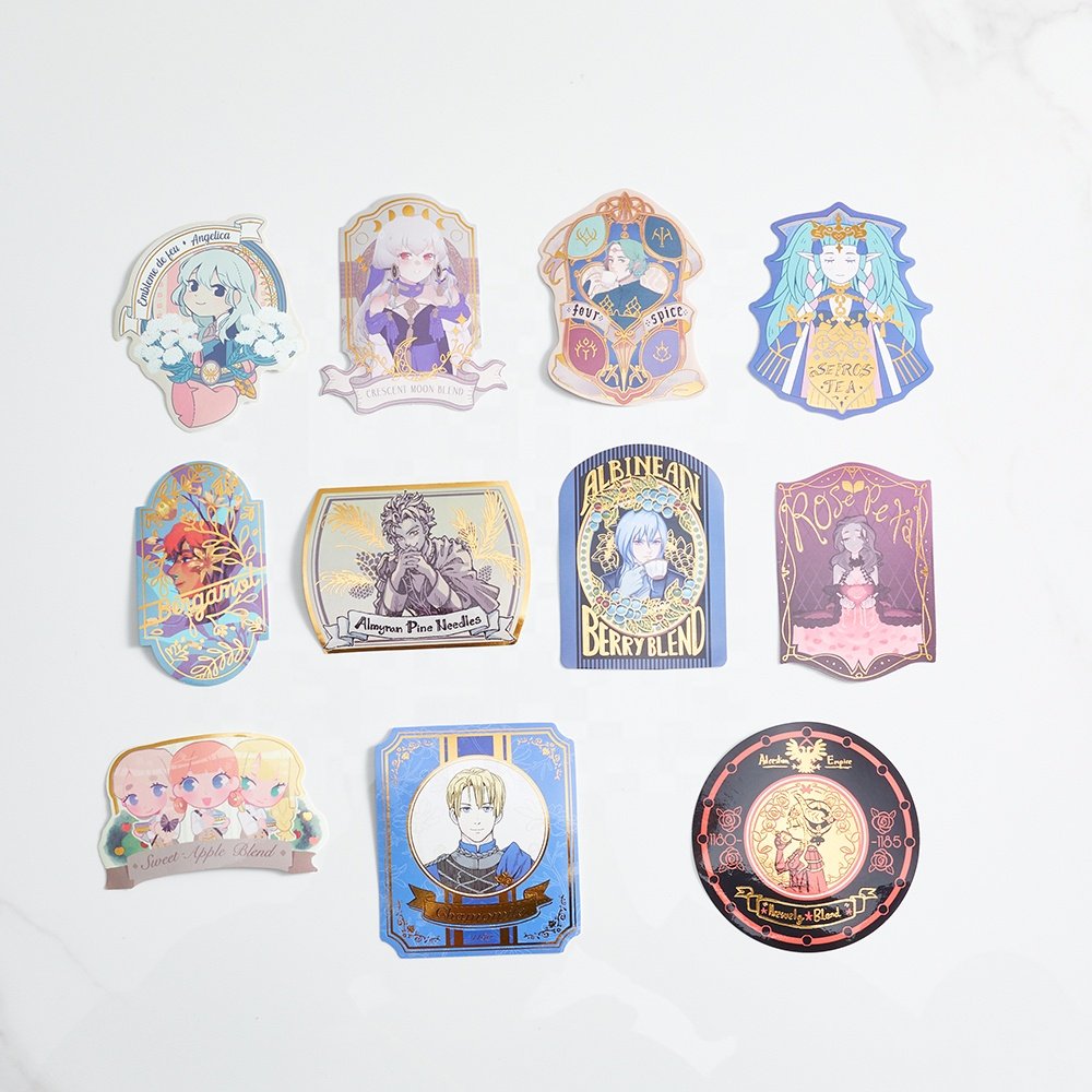 Custom Waterproof Logo Cute Printing Vinyl Pet Sticker Sheet PVC Stickers Print Die Cut Waterproof Cartoon Sticker