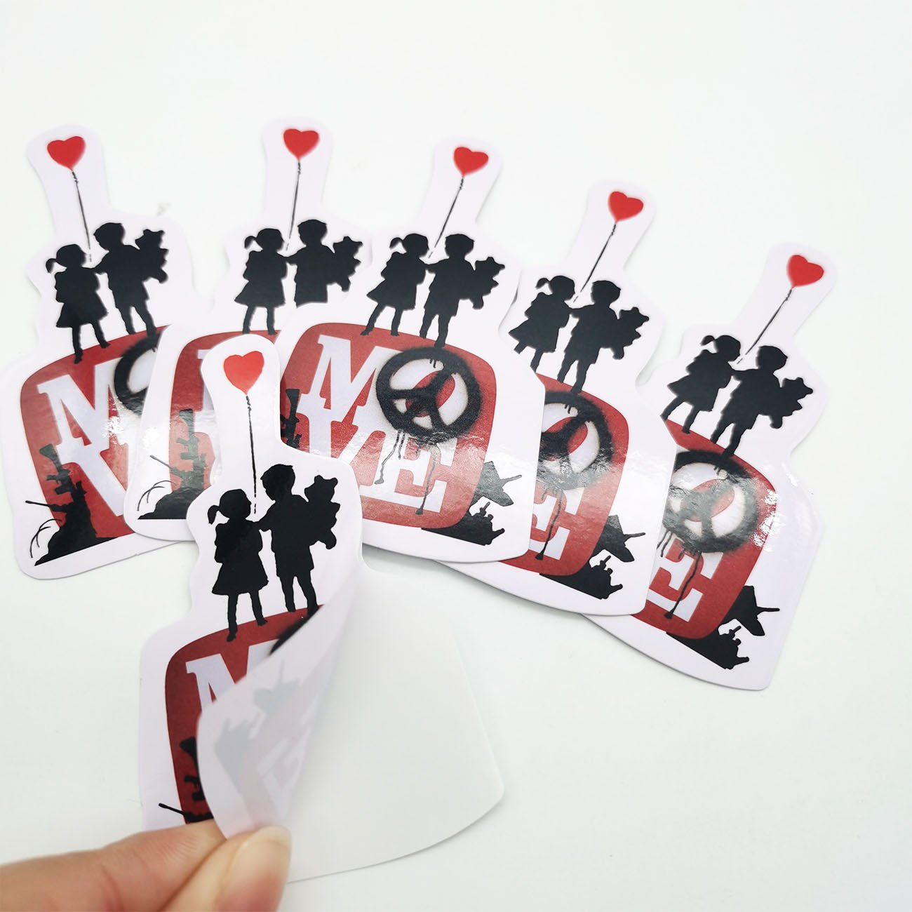 Art Half Scratch Proof UV Resist Waterproof Vinyl Outdoor Car Vehicle Laptop Door Decal Sticker
