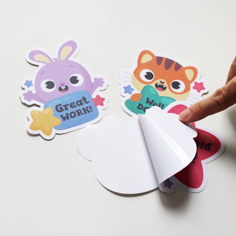 Custom Printing Die Cut Stickers Adhesive Pvc cartoon Label Sticker