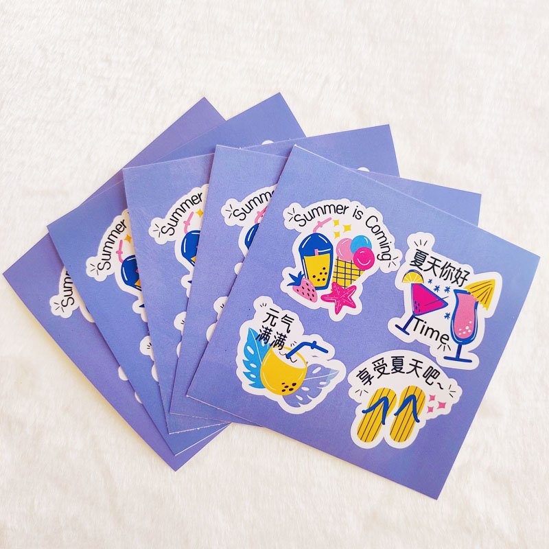 Custom Printing Die Cut Stickers Adhesive Pvc cartoon Label Sticker