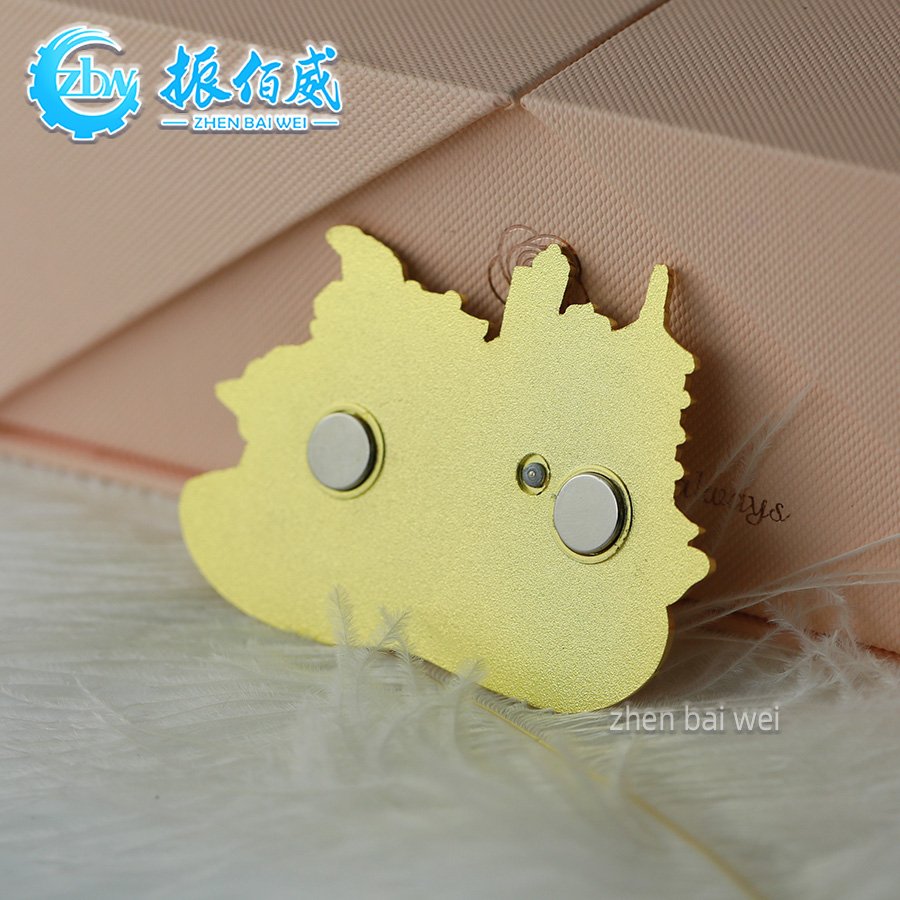 Hangzhou West Lake Rotating Metal Refrigerator Sticker Custom Soft Enamel Strong Magnetic Sticking Refrigerator Sticker Custom