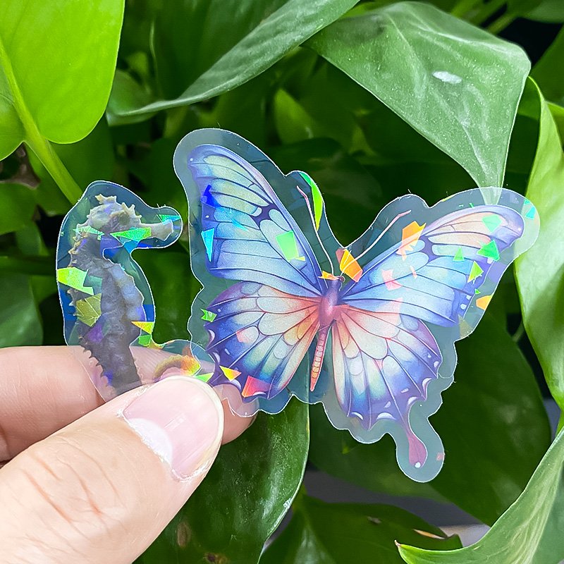 Printing Uv Resist Printing Durable White Vinyl Pvc Pet Self-adhesive Waterproof Die Cut Stickers Logo Custom Stickers