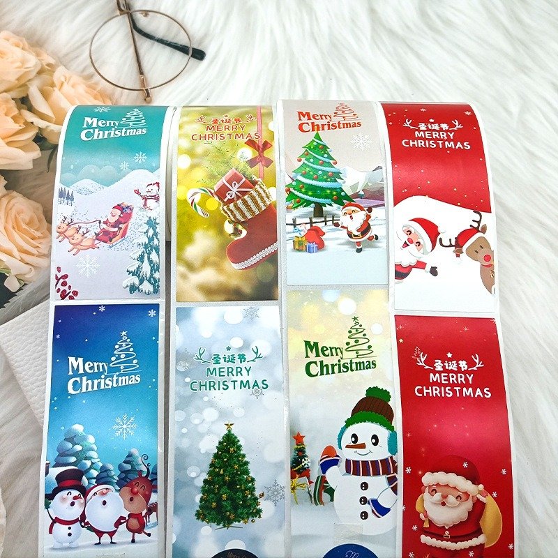 Halloween and Christmas Decoration Gift Series sticker Candy Bag Chocolate Box Seal Stickers