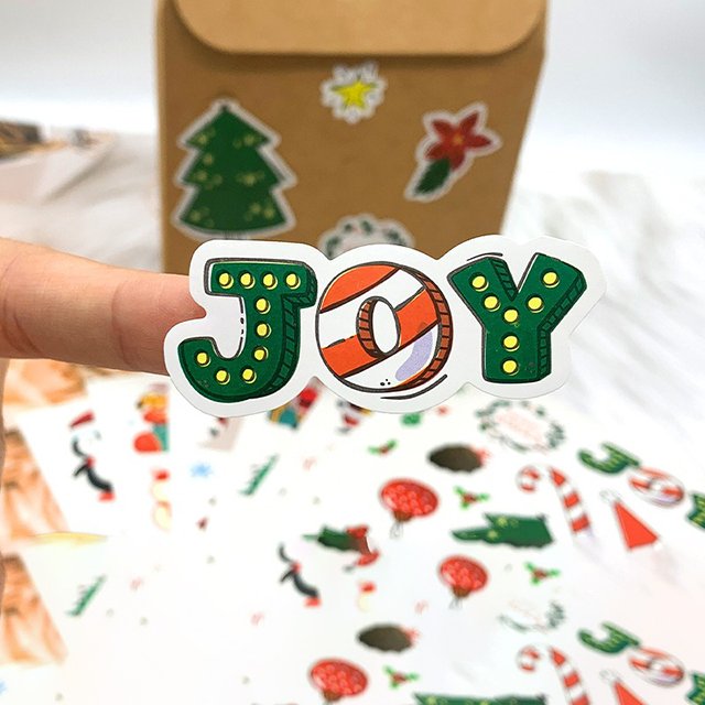 Halloween and Christmas Decoration Gift Series sticker Candy Bag Chocolate Box Seal Stickers