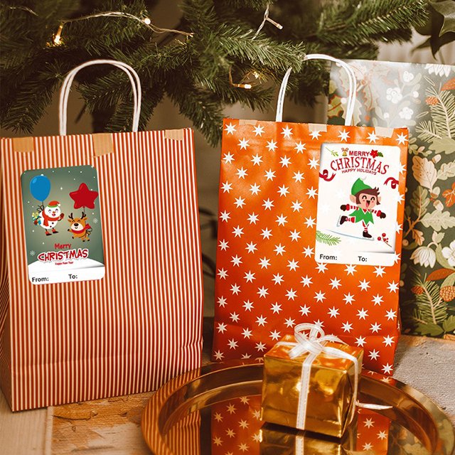 Halloween and Christmas Decoration Gift Series sticker Candy Bag Chocolate Box Seal Stickers