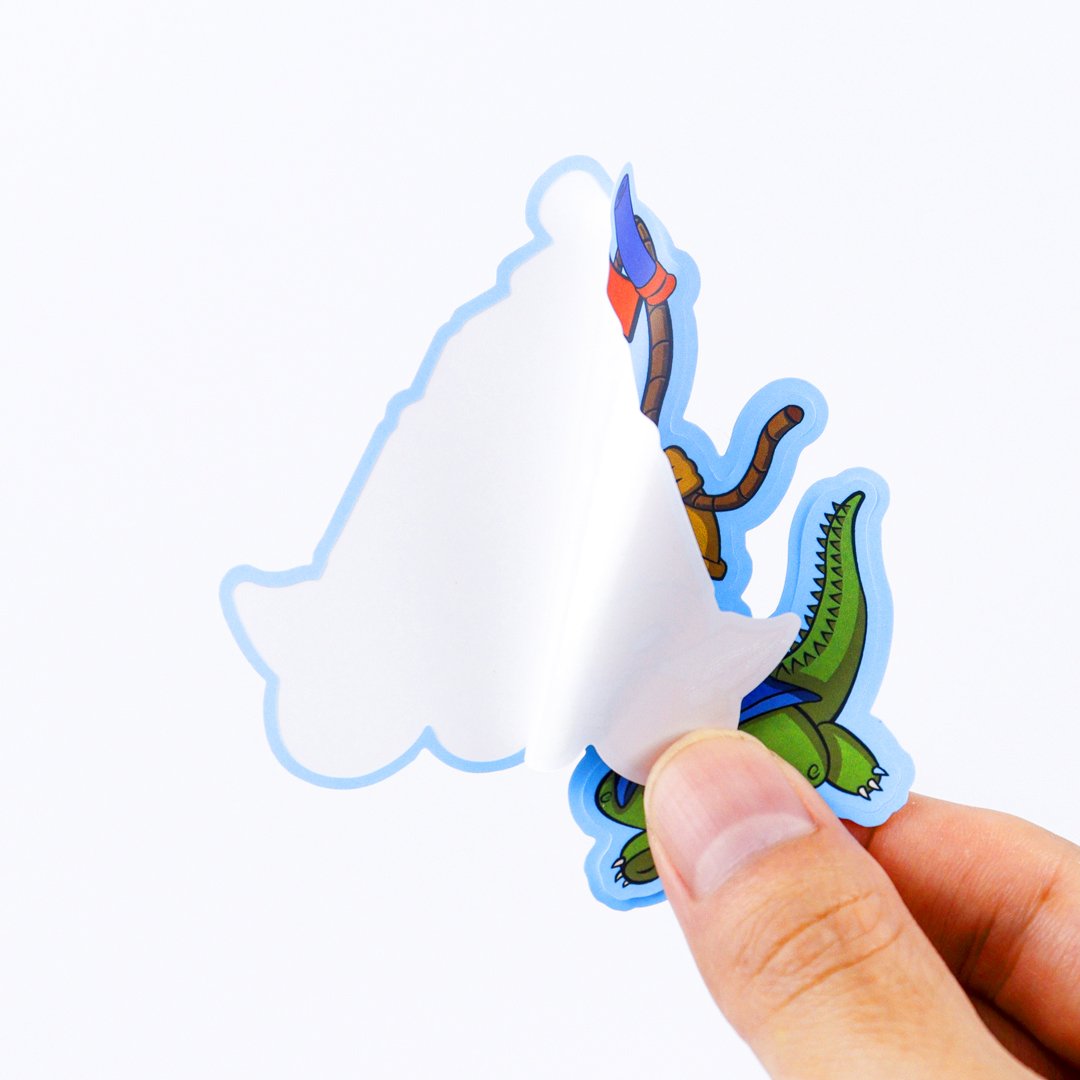 Top selling Custom Printing Die Cut Stickers Adhesive Pvc Cartoon Label Sticker Waterproof Vinyl Stickers