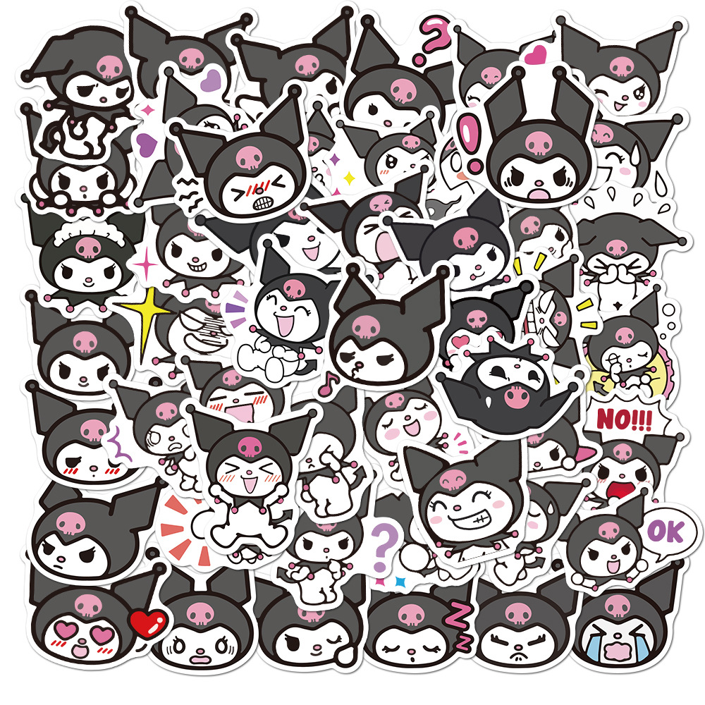 Custom design Die Cut Waterproof cartoon sticker for laptop Vinyl Adhesive Print die cut sticker