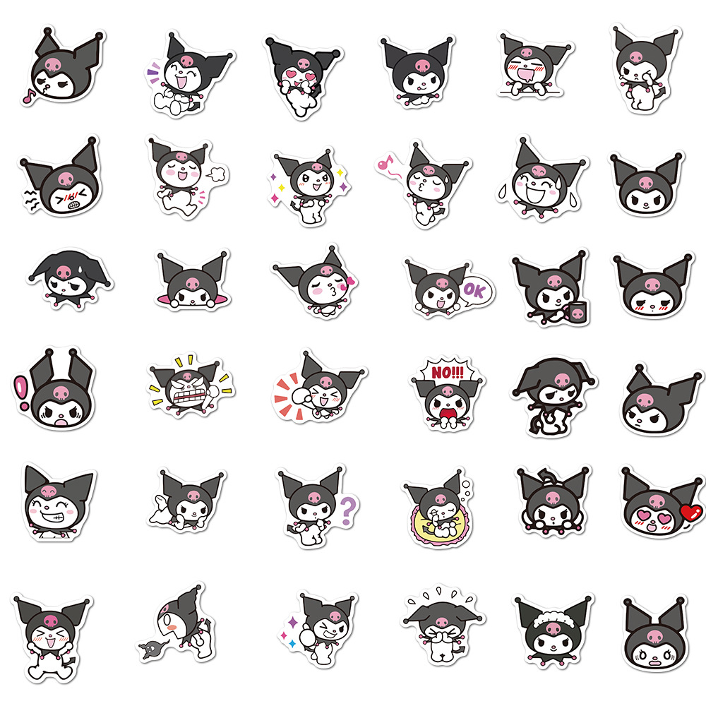 Custom design Die Cut Waterproof cartoon sticker for laptop Vinyl Adhesive Print die cut sticker