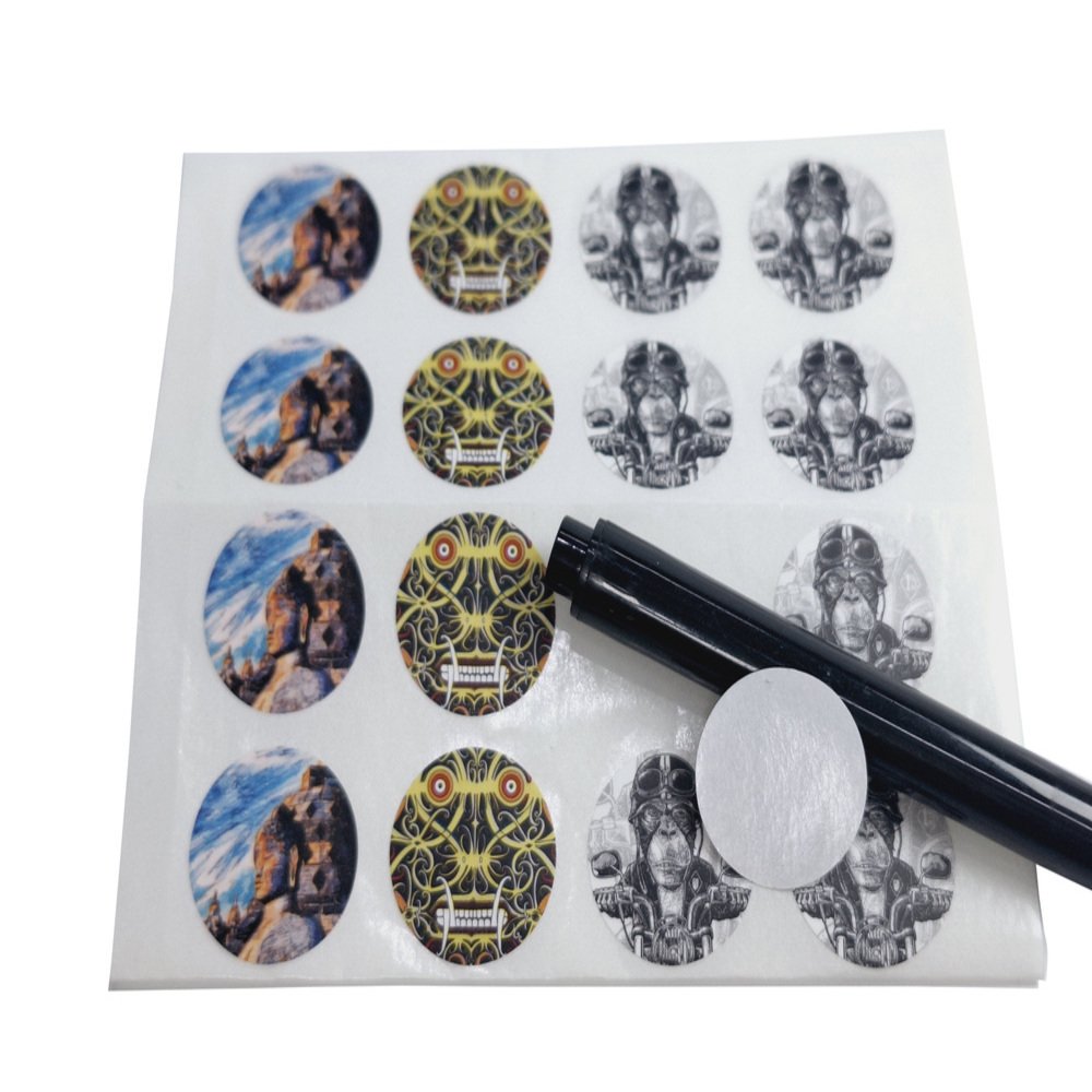 Customized Logo Design Packaging Stickers Round Self Adhesive Cartoon Product Labels Stickers Sheet