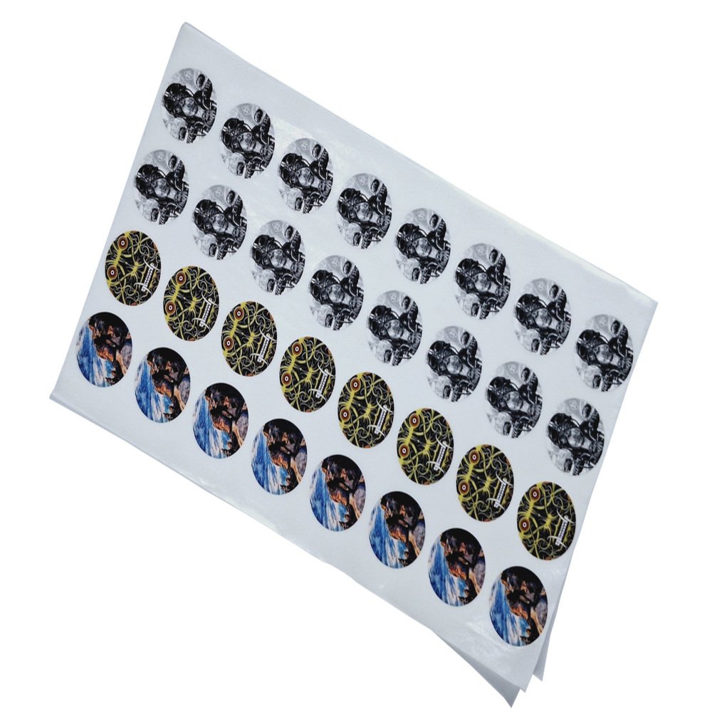 Customized Logo Design Packaging Stickers Round Self Adhesive Cartoon Product Labels Stickers Sheet