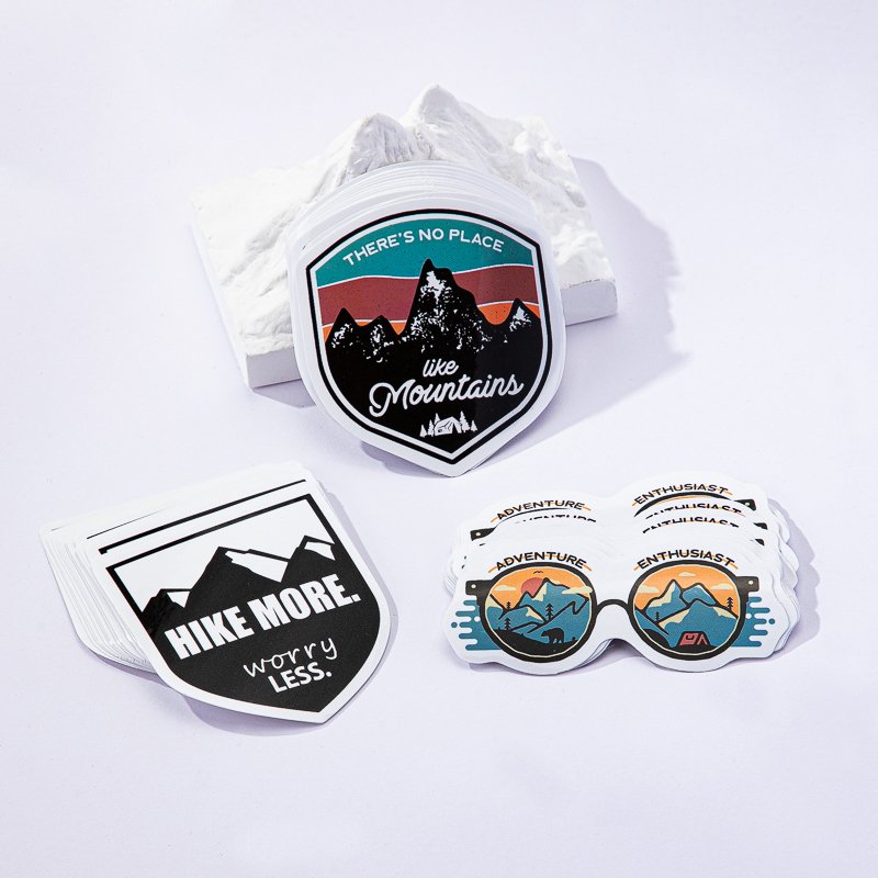 Hot Sale Digital Printing Outdoor Logo Label Waterproof Adhesive Pvc Vinyl Sheets Cartoon Hologram Die cut Stickers