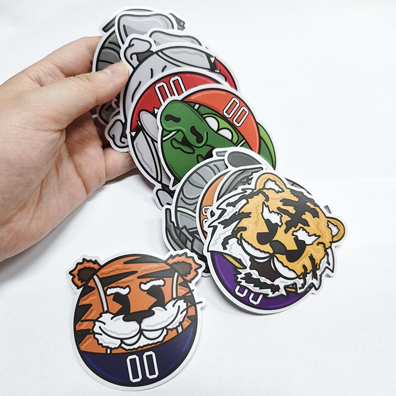 China Wholesale Adhesive PVC Custom Die Cut Vinyl Stickers Printing,Waterproof Cute Logo Design Cartoon Sticker
