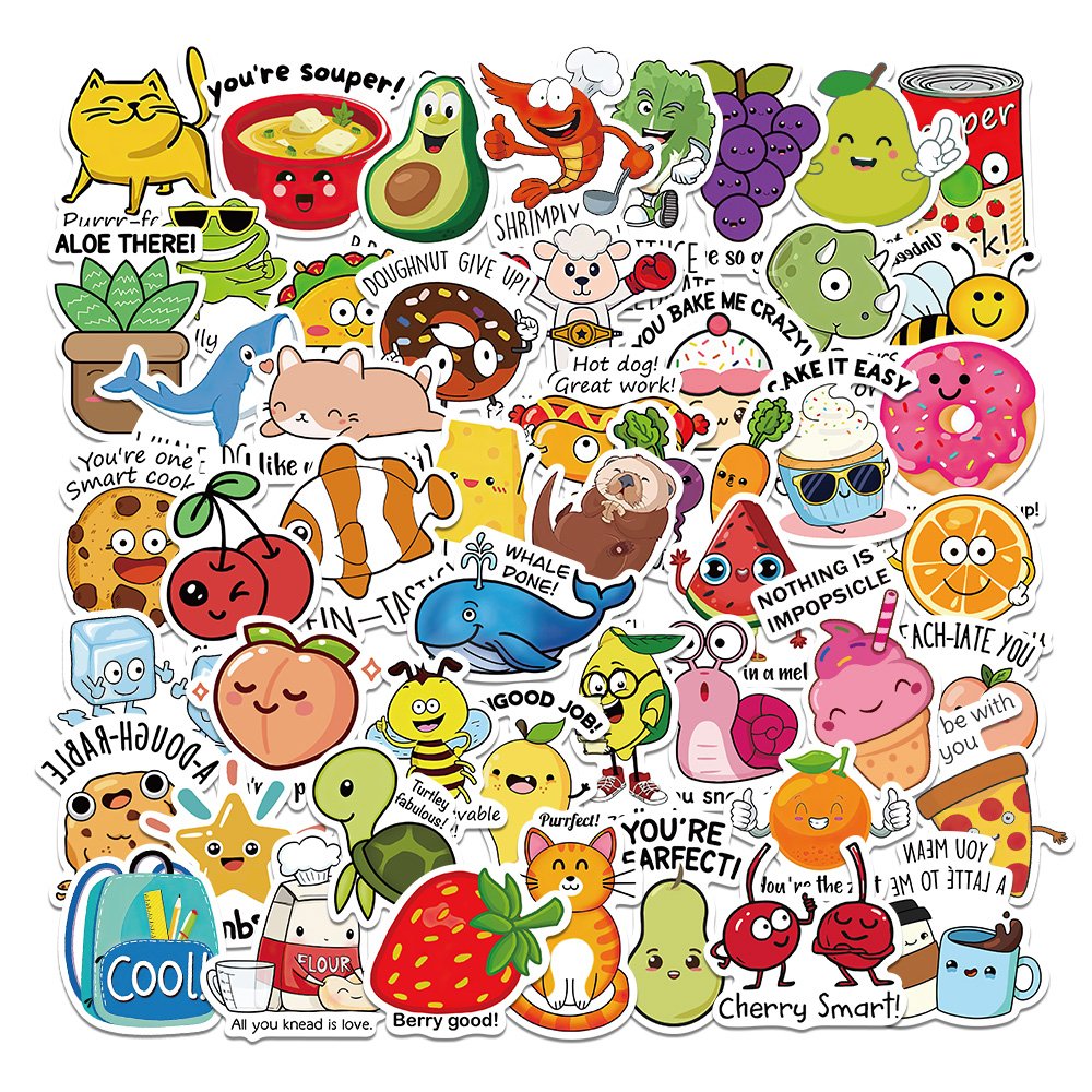 3D cartoon sticker Waterproof sticker for children animal design sticker