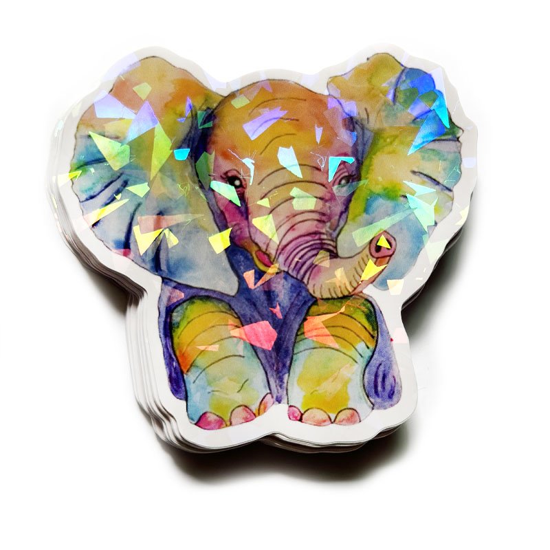 Factory Custom Clear Labels High Adhesive Cup Wrap sticker sheets Waterproof cute stickers