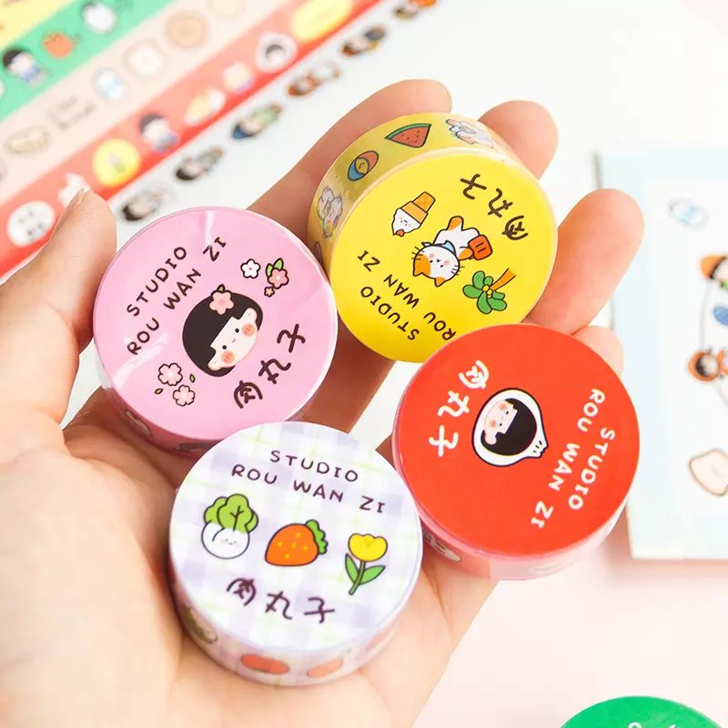 Bailida Multiple Colour Washi Tape Kawaii Cartoon Patterns Japanese Paper School Stationery sticker