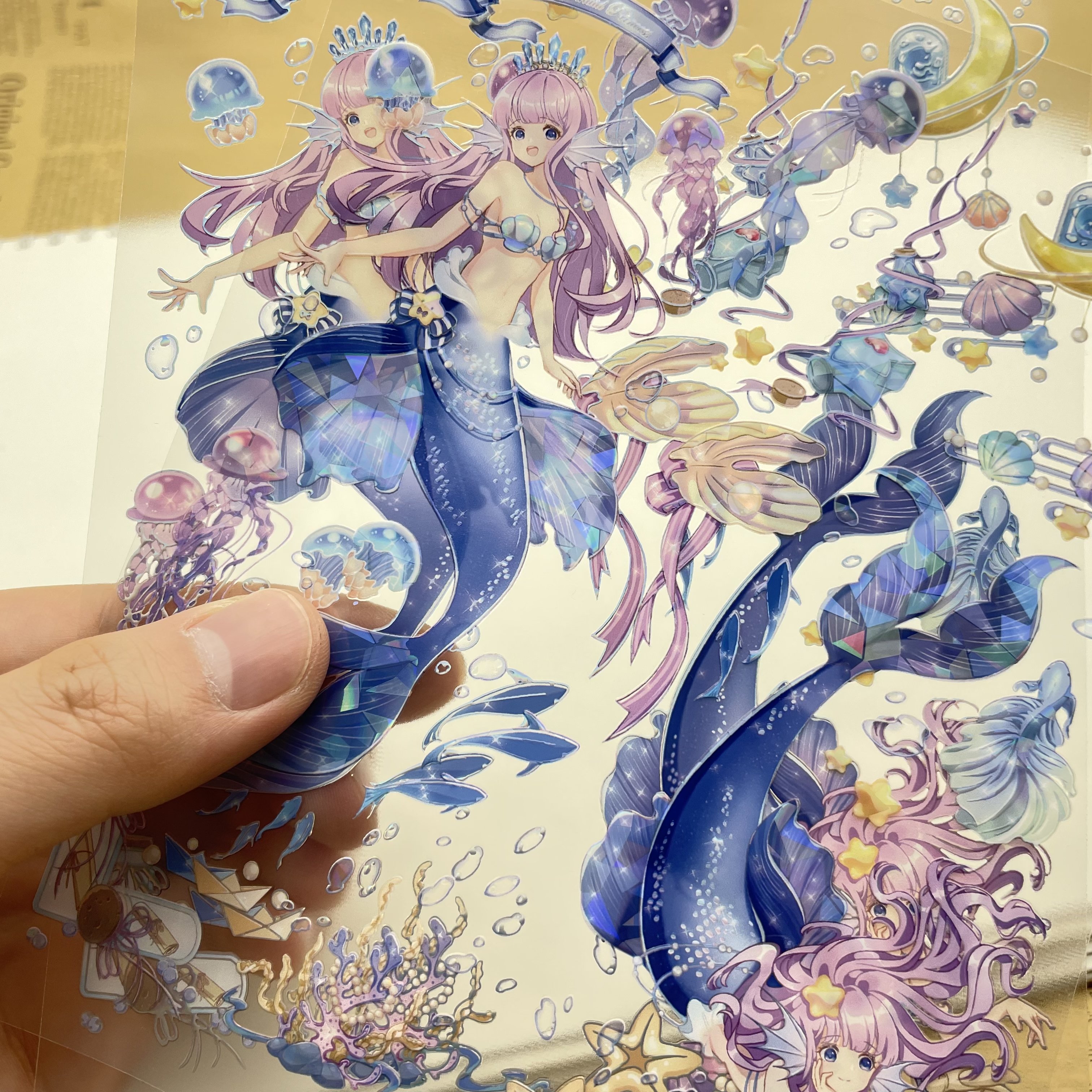 High quality custom printing 3d foil stickers support custom aluminum foil stickers