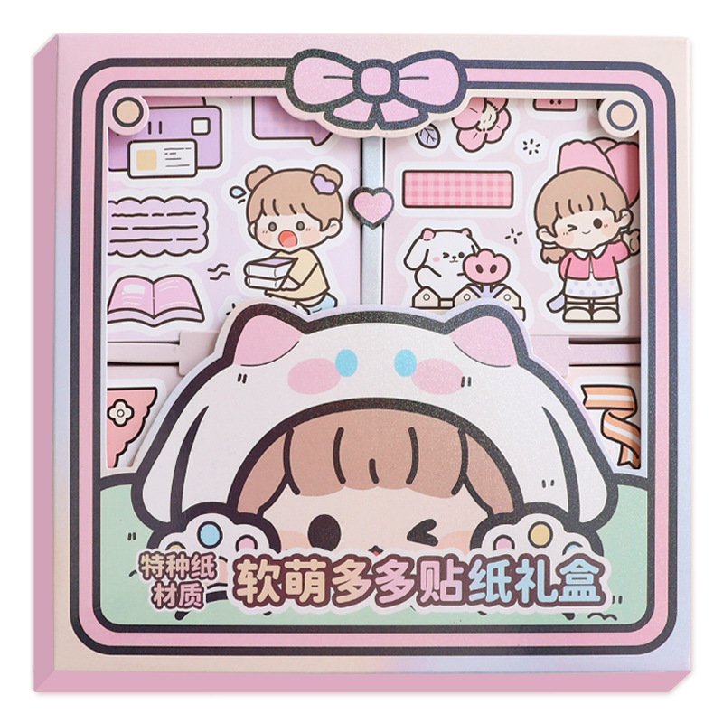 Telado multi-sauce 72 variable hand account waterproof sticker gift box sticker cute cartoon hand kawaii notebook kawai sticker