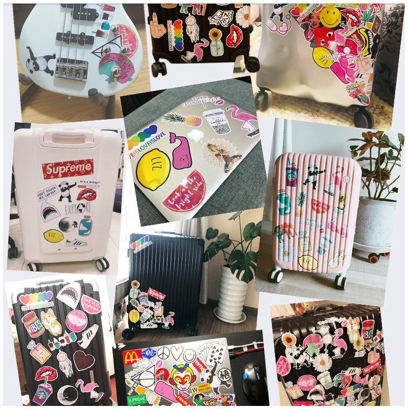 60pcs die cut vinyl waterproof cartoon astronaut graffiti sticker pack for kids laptop phone luggage bike helmet diy