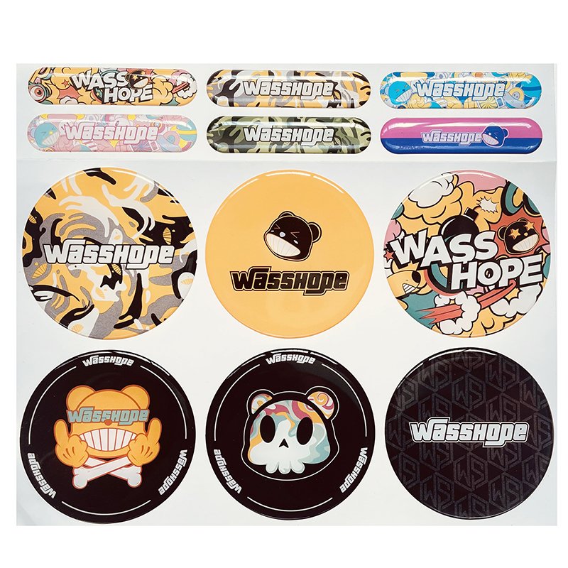 Custom 3d Adhesive Transparent cartoon Round Epoxy Resin Dome Sticker