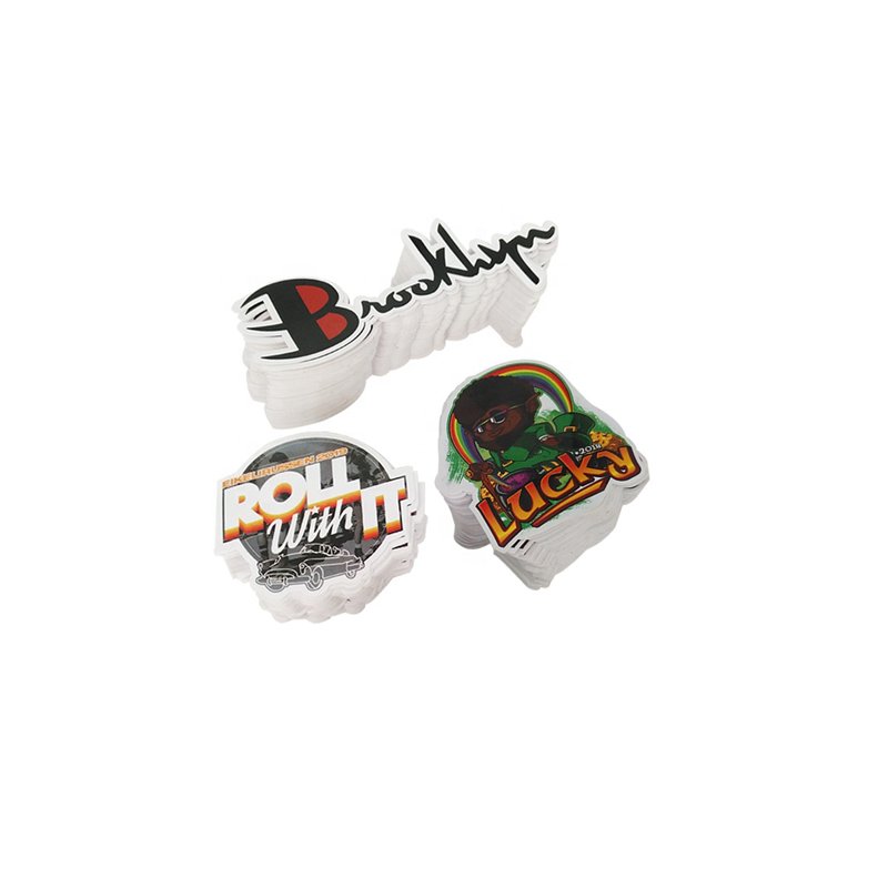 Custom Die Cut Vinyl Stickers Adhesive Waterproof PVC Company Logo Design Cartoon Stickers