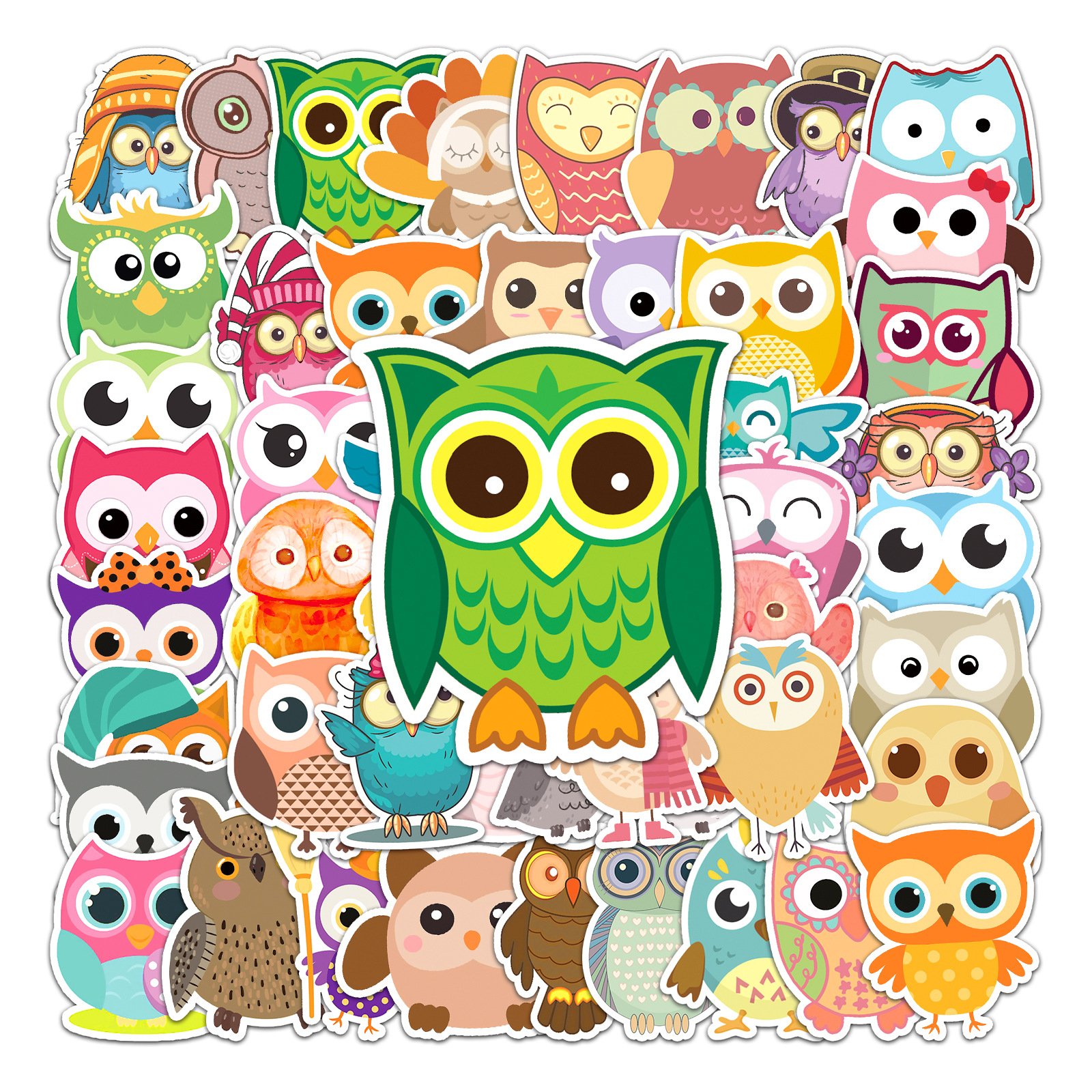 Wholesale Hot Selling Owl Graffiti Personalized Stickers Diy Diary Suitcase Scrapbook Mobile Phone Notebook Creative Stickers